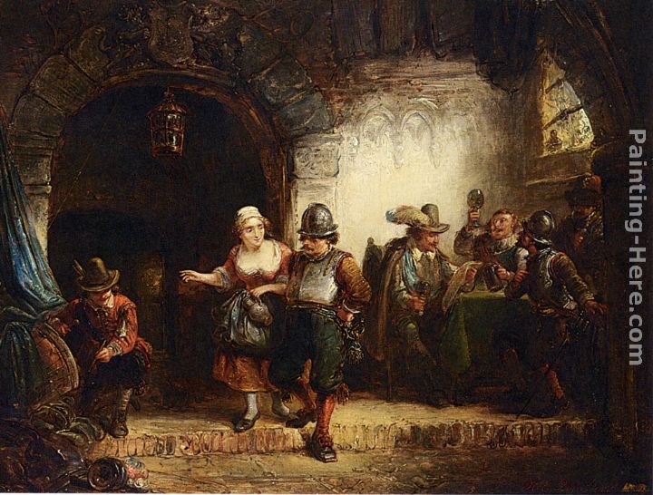 Hendricus Engelbertus Reijntjens The Flirtation